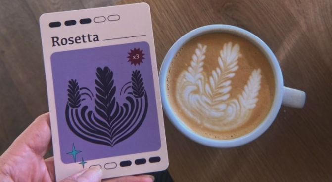 Rozwijaj swoje umiejętności latte art z nową grą karcianą „Throw It Down"